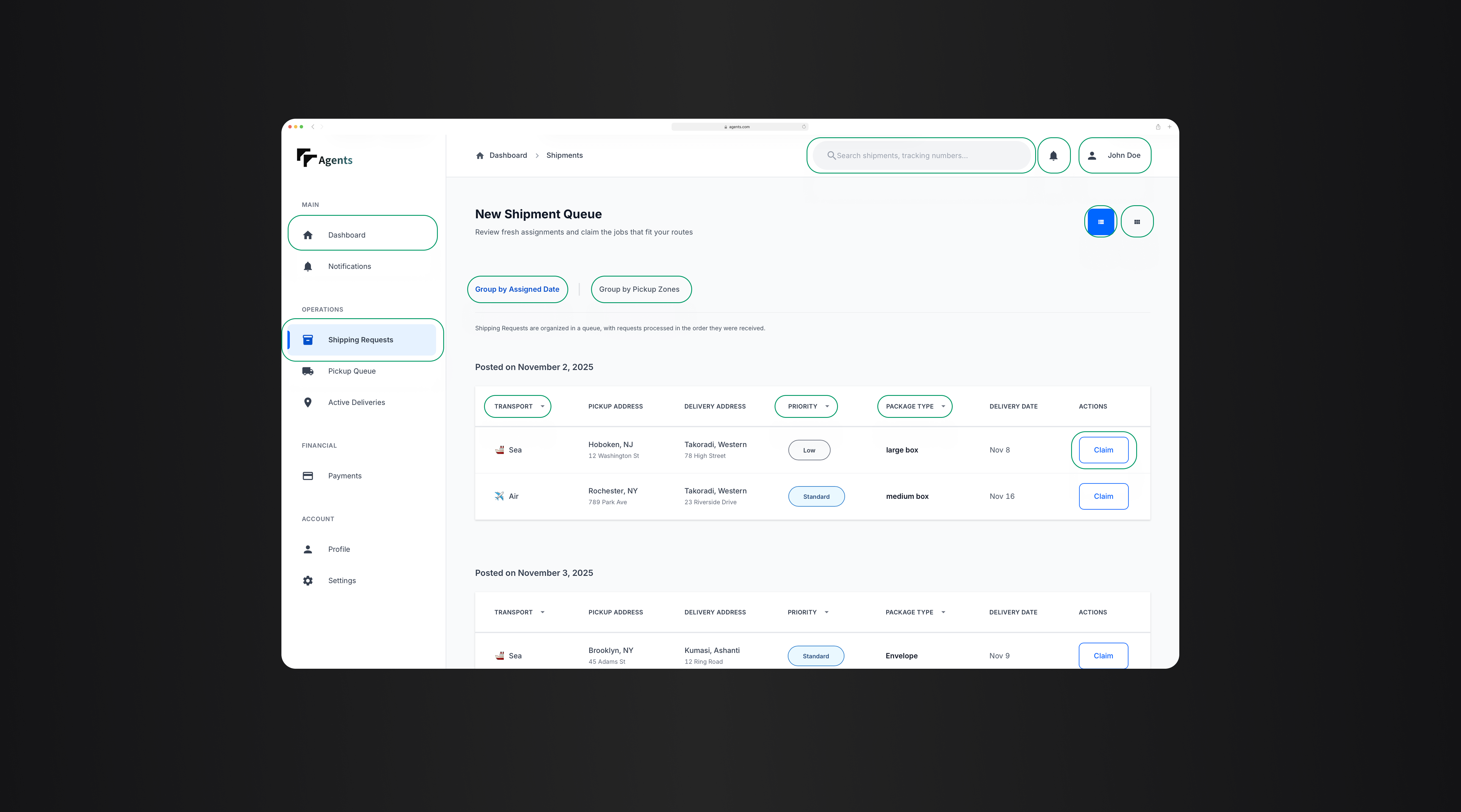 Accessibility iteration — focus indicators in agent flows